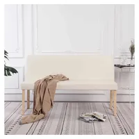 VidaXL Sitzbank Cremeweiß 139,5 x 40 x 48 cm