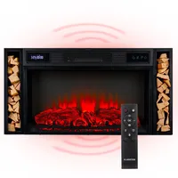 Klarstein Elektrokamin mit Heizung Schwarz