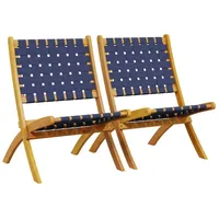 VidaXL Gartenstuhl 73 x 55 x 79 cm dunkelblau