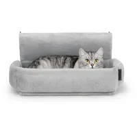 Dibea Katzenheizungsliege mit kuscheligem Plüschbezug, warmes Katzenbett zum Einhän...