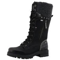 Mustang Winterstiefel »Darleen« Schnürstiefel mit Reißverschluss, Gr. 40, schwarz,