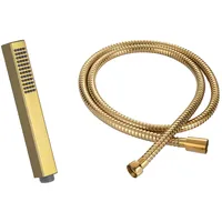 Invena Duschkopf + Brauseschlauch 150 Cm, Goldfarben