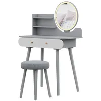 Vicco Schminktisch Edda LED-Spiegel Hocker 80 x 121 cm