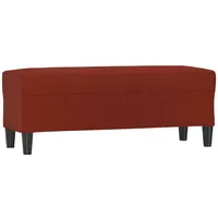 VidaXL Polsterbank Weinrot 100 x 35 x 41 cm