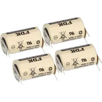 FDK (ehemals Sanyo) 4x FDK Lithium 3V Batterie CR