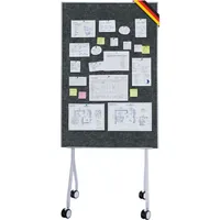 Floordirekt Mobile Präsentationstafel Giant Doppelseite Filztafel 80 x 120