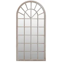 VidaXL Spiegel Sandfarben 90x45 cm Eisen für den Innenbereich