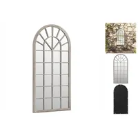 VidaXL Gartenspiegel Sandfarben 90x45 cm Eisen