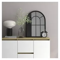 VidaXL Spiegel Schwarz 60x45 cm Eisen für den Innenbereich