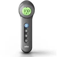 Braun BNT 400 BK Fernabtastthermometer Grau Stirn Tasten