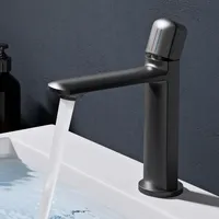 Doporro Wasserhahn Bad, Waschtischarmatur mit Auslaufhöhe 131 mm, Vollkupfer
