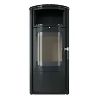 Hark Opera M Metall Schwarz/Abdeckplatte Ofenkacheln meteor-schwarz