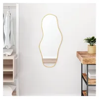 VidaXL Wandspiegel Golden 80x35 cm