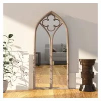 VidaXL Spiegel Sandfarben 100x45 cm Eisen für den Innenbereich