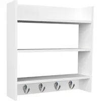 VCM Hängeregal 60 x 60 x 15 cm Weiß