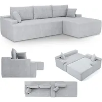 Juskys Sofa Coredo - Ecksofa 3 Sitzer, Couch in