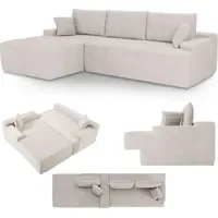 Juskys Sofa Coredo Links - Ecksofa 3 Sitzer, Couch