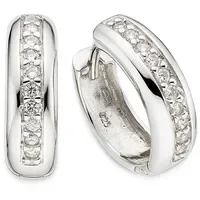 Bruno Banani Creolen Schmuck Geschenk Silbercreolen Zirkonia 15mm