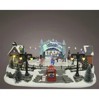 Kaemingk Lumineo LED Weihnachtsdorf Polyresin 42 x 17 cm