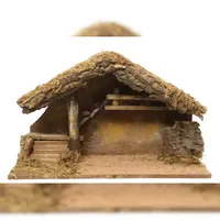 Kaemingk Dekofigur Krippe Holz 39 x 28 cm natur