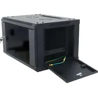 Allnet 19" 12HE 1-teilig T450mm Schwarz zerlegt(Flat Pack) SMA-Serie