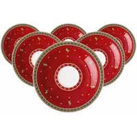 Villeroy & Boch Milchkaffeeuntertasse 19 cm Bunt 6 St.