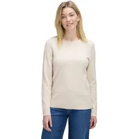 Betty Barclay Basic-Strickpullover mit Rundhalsausschnitt in beige | Gr.: