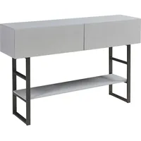 [en.casa] Konsolentisch Varberg 75x120x30 cm Hellgrau