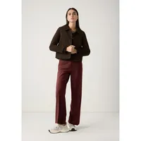 More & More Rippstrickpullover dunkelbraun