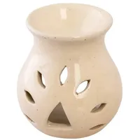 Nklaus Duftlampe Duftstövchen Keramik weiß H 9cm Schafft angenehme