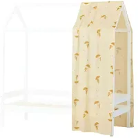 Hoppekids Hausbett-Vorhang 70x160 gelb ¦ Maße (cm): B: 65