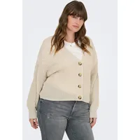 ONLY CARMAKOMA Carcarol NICE L/S CARDIGAN KNT Noos, Pumice