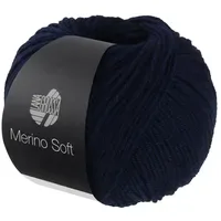 Lana Grossa Häkelwolle Merino Soft Blau 50 g