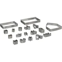 Altri brand Weihnachtsausstechformen 18er-Set weiß