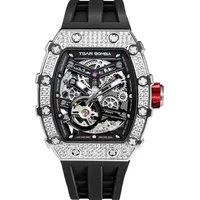 TSAR BOMBA TB8208D-06 Herrenuhr Elementar Zirkonia Automatik 44mm 5ATM