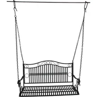 Garden Pleasure Hängesessel 2-Sitzer Schwarz