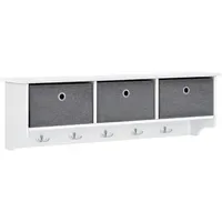 [en.casa] Wandgarderobe Horsens 100 x 30 x 20 cm