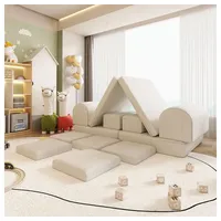 Home Deluxe Spielsofa LIV inkl. Stapelsteine - Cord Beige