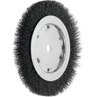 LESSMANN® Lessmann Einreihige Rundbürste Stahldraht 0,30 mm, Bürsten-⌀xBürstenbreite: 200X16