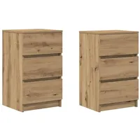 VidaXL Nachtschrank mit 3 Schubladen 39 x 35 x
