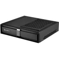 Silverstone SST-ML08B Mini-ITX schmales HTPC Desktop Gehäuse, schwarz