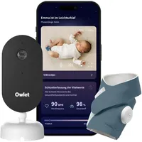 Owlet Dream Duo – Smart Baby Monitor Sock® Sensor,
