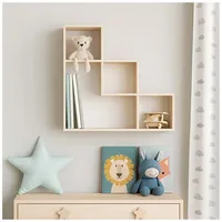 Hti-Living Modernes Wandregal 61 x 56 x 17 cm