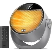 DREO Heizlüfter 1500W Tragbar Leise & Energiesparend mit Fernbedienung,