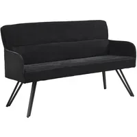 ByLIVING Sitzbank Tino Schwarz 140 x 94 x 67