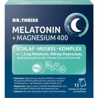 Dr. Theiss Naturwaren Melatonin + Magnesium 400 Schlaf-Muskel-Komplex Pulver
