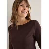 Cecil Damen, 3127598 Basic U-Boot Shirt, tartufo Brown, XL