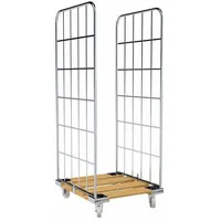 Oswald Transportgeräte Rollbehälter FV, 2-seitig, Nutzhöhe 1.640 mm, Rollplatte