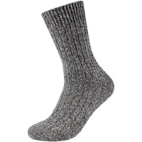 CAMANO Socken mit Woll-Anteil, Anthrazit Melange, 43-46