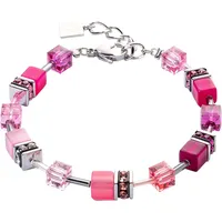 Coeur De Lion Armband Schmuck Edelstahl GeoCUBE® Iconic Würfelkette,